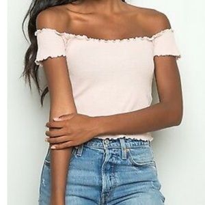 Brandy Melville Off the Shoulder Top